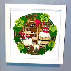 3D Wine Cellar Shadowbox